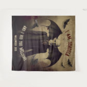 Dracula Halloween foto stand achtergrond Wandkleed (Voorkant (horizontaal))