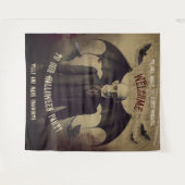 Dracula Halloween foto stand achtergrond Wandkleed (Voorkant (horizontaal))