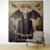Dracula Halloween foto stand achtergrond Wandkleed (In situ)