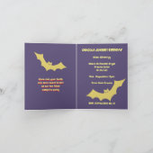 Dracula Junior - Gevouwen Uitnodiging (Binnen)