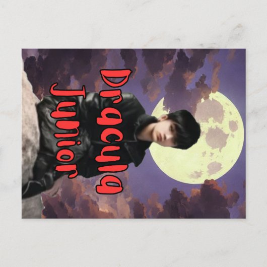Dracula Junior Vakantie Briefkaart (Voorkant)