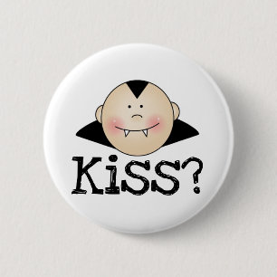 Dracula Kiss Ronde Button 5,7 Cm