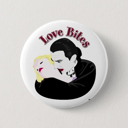 Dracula, Love Bites Ronde Button 5,7 Cm (Voorkant)