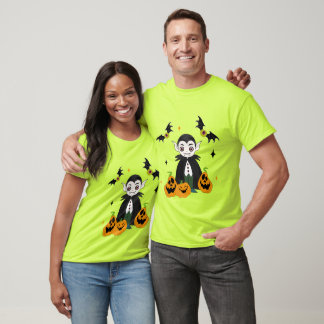 Dracula met pompoenen t-shirt