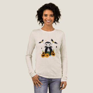 Dracula met pompoenen Tri-Blend shirt