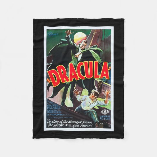Dracula Monster Movie Blanket Fleece Deken (Voorkant)