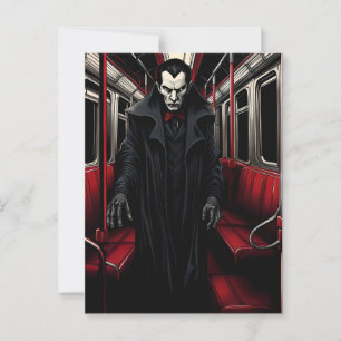 Dracula op de metro briefkaart