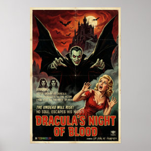 Dracula Poster Gotische Vampier Horror Griezeld Ku