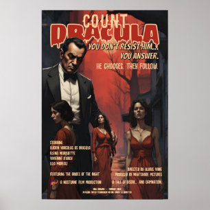 Dracula Poster Oudgods Gothische Vampier Horror