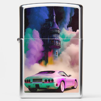 Dracula rijdt in een sportwagen - Ken Gage Art