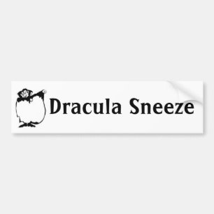 Dracula Sneeze Bumpersticker