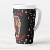 🧛 ‍ ♂️ Dracula Vampire Halloween Mug 🎃 Noir ☕ (Angle droit)