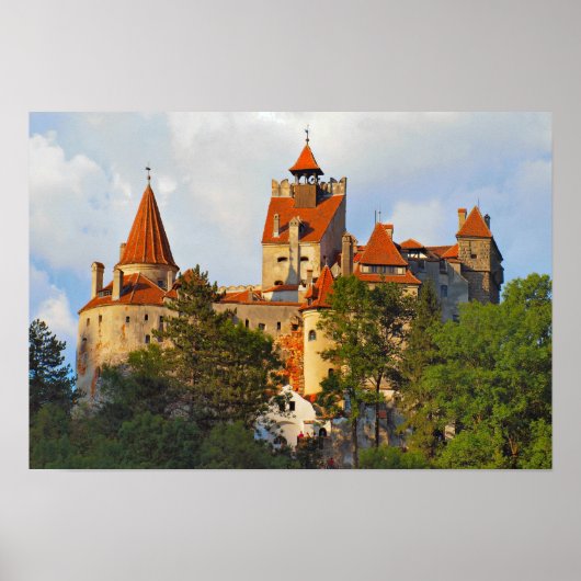 Dracula's kasteel, hilltop eerie poster (Voorkant)