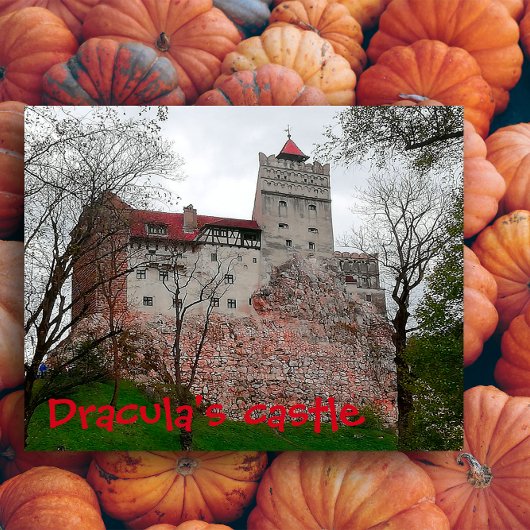 Dracula's kasteel Transilvania halloween Briefkaart
