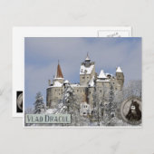Dracula's kasteel, winter briefkaart (Voorkant / Achterkant)