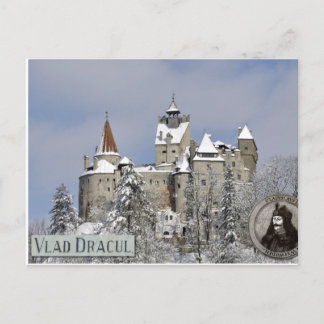 Dracula's kasteel, winter briefkaart