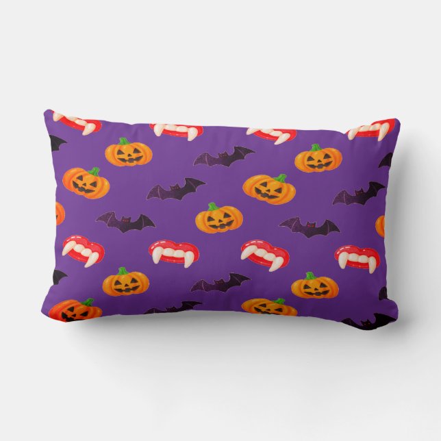 Dracula's Snoep Explosie Spooky Halloween Kussen (Achterkant)