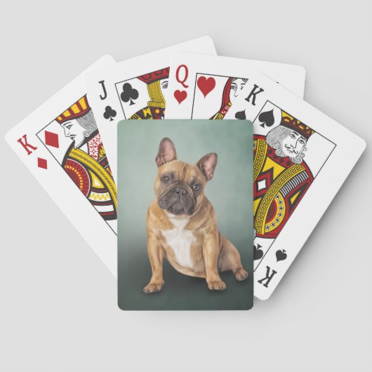 Dradenhond Franse hond Pokerkaarten (Achterkant)