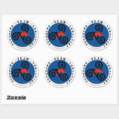 draenneg ronde sticker (Vel)