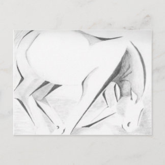 Draft Horse Abstract Briefkaart