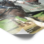 Draft Horse Duo Foto Afdruk (Hoek)