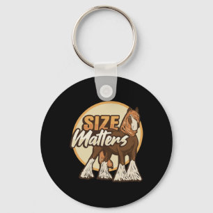 Draft Horse meme maat S ontwerp voor een Clydesdal Sleutelhanger