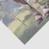 Draft Horses Decoupage Tissuepapier (Detail)