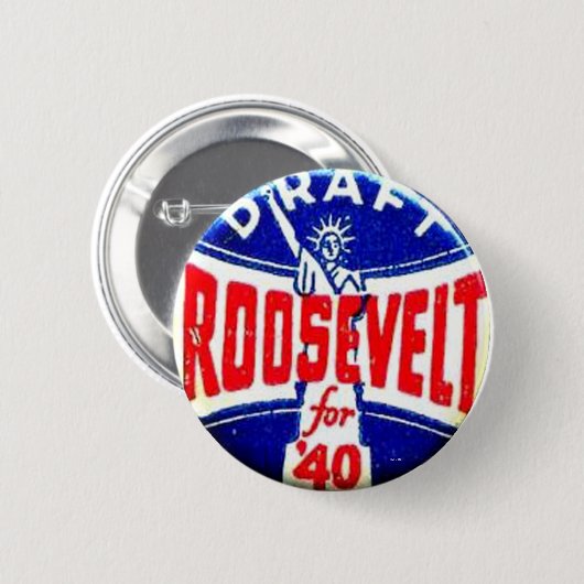 Draft Roosevelt - Button (Voorkant /achterkant)