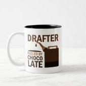 Drafter (Funny) Gift Tweekleurige Koffiemok (Links)