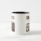 Drafter (Funny) Gift Tweekleurige Koffiemok (Center)