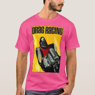 Drag Auto Racing Adverteren Afdrukken T-shirt