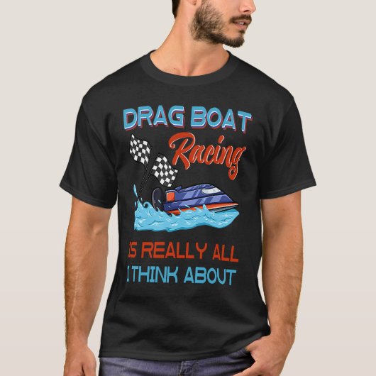 Drag Boat Racing RC Model Boating Driver  3 T-shirt (Voorkant)