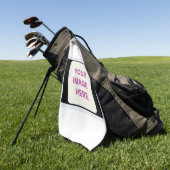 Drag & Drop Aangepaste Logo hier Golfhanddoek (Groen)