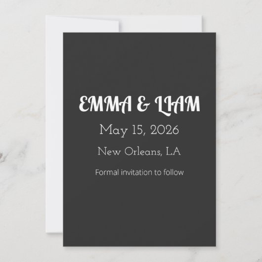 Drag & Drop Create Customized Celebration Invites Save The Date (Voorkant)