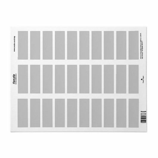Drag & Drop Ontwerp je eigen Adresetiketten Etiket (Full Sheet)