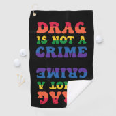 Drag N'Est Pas Un Crime Serviette De Golf (En situation)
