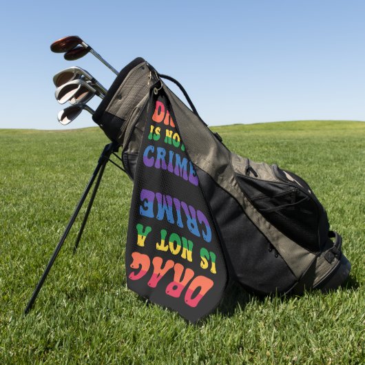 Drag N'Est Pas Un Crime Serviette De Golf (Vert)