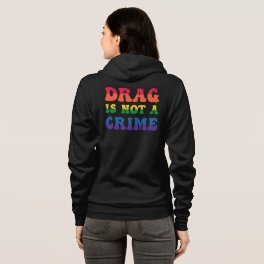 Drag N'Est Pas Un Sweat - shirt à capuche Criminel (Dos entier)