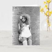 Drag Queen NYC. 1989 Kaart (Gele Bloem)