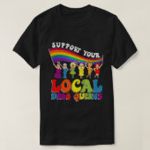 Drag Queen supportez votre T-shirt local Drag Quee (Design devant)