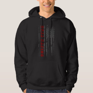 Drag Race Oude Patriottische Amerikaanse Vlag Drag Hoodie