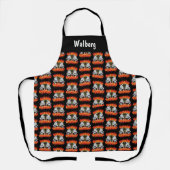 Drag Racing Piston Antidepressant Herhaal Ontwerp Schort (Voorkant)