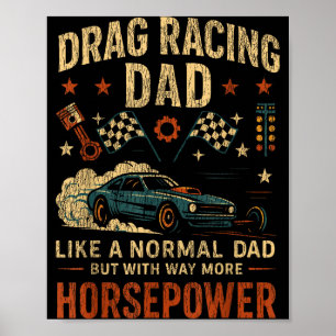 Drag Racing Raceauto Vader Vintage Retro Drag Raci Poster