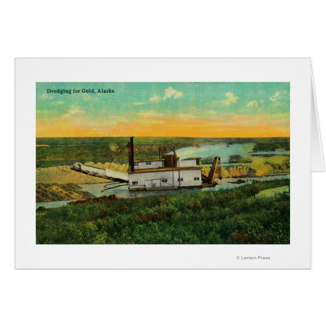 Dragage pour l'extraction d'or en AlaskaState (Devant horizontal)