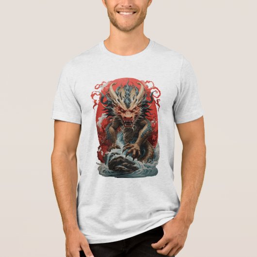 Dragão Tri-Blend Shirt (Voorkant)