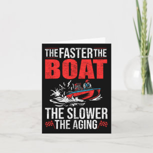 Dragbootbootbestuurder Racer Bootrijder Drag Boa Kaart