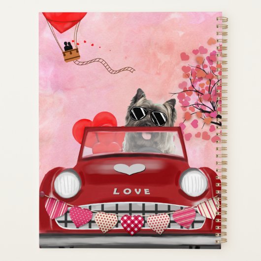 Drager auto met airn Terrier Drift met hart Valent Planner (Achterkant)