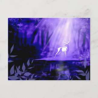 Drager van de Vernis - Witte Stag Briefkaart