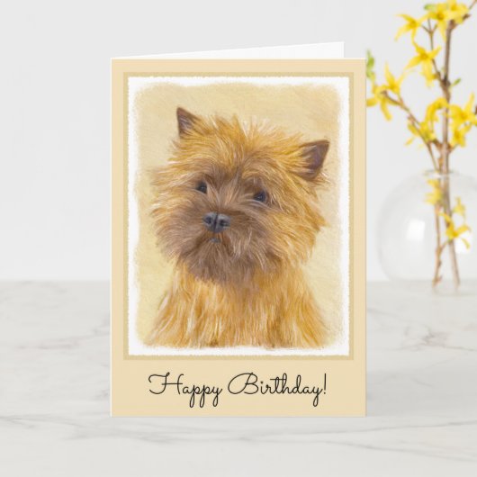 Drager van het vliegtuig - de originele DogKunst Kaart (Gele Bloem)