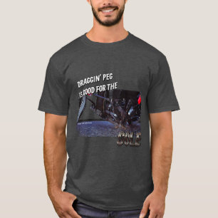 Draggin' Peg is Goed voor de Zool motorfiets shirt